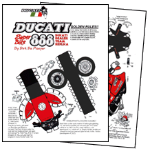 Paper Ducati 888 Model